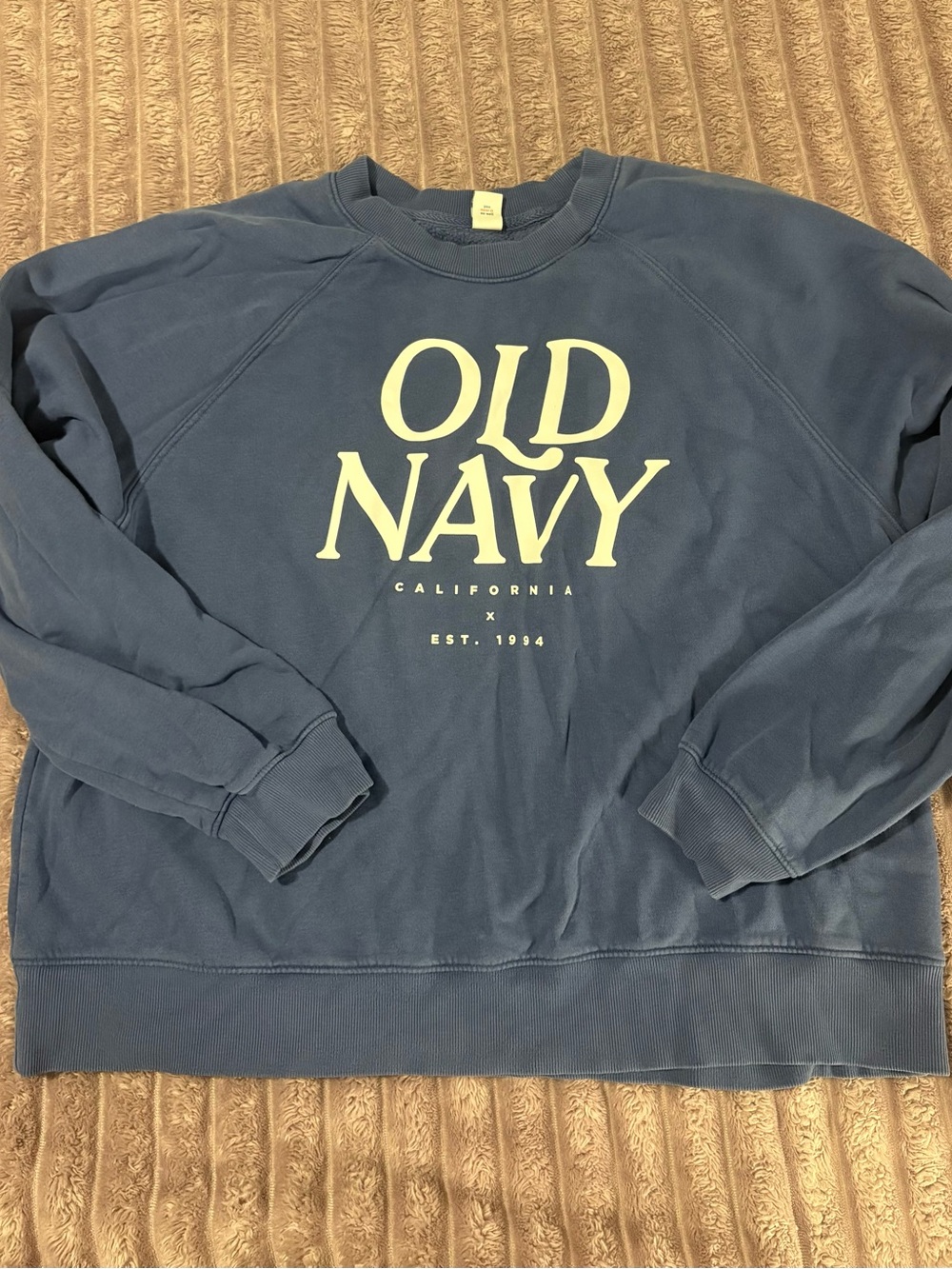 Old Navy Blue Logo Crewneck Sweatshirt - Women's